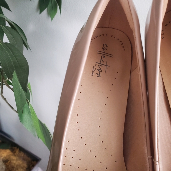 Clarks Ultimate Comfort Nude Pumps Heels Womens Size 9.5M - Picture 8 of 10